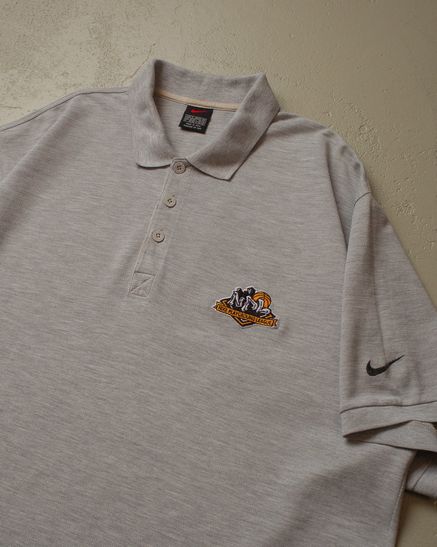 90s Nike Playground League Polo Shirt grey - XL/XXL