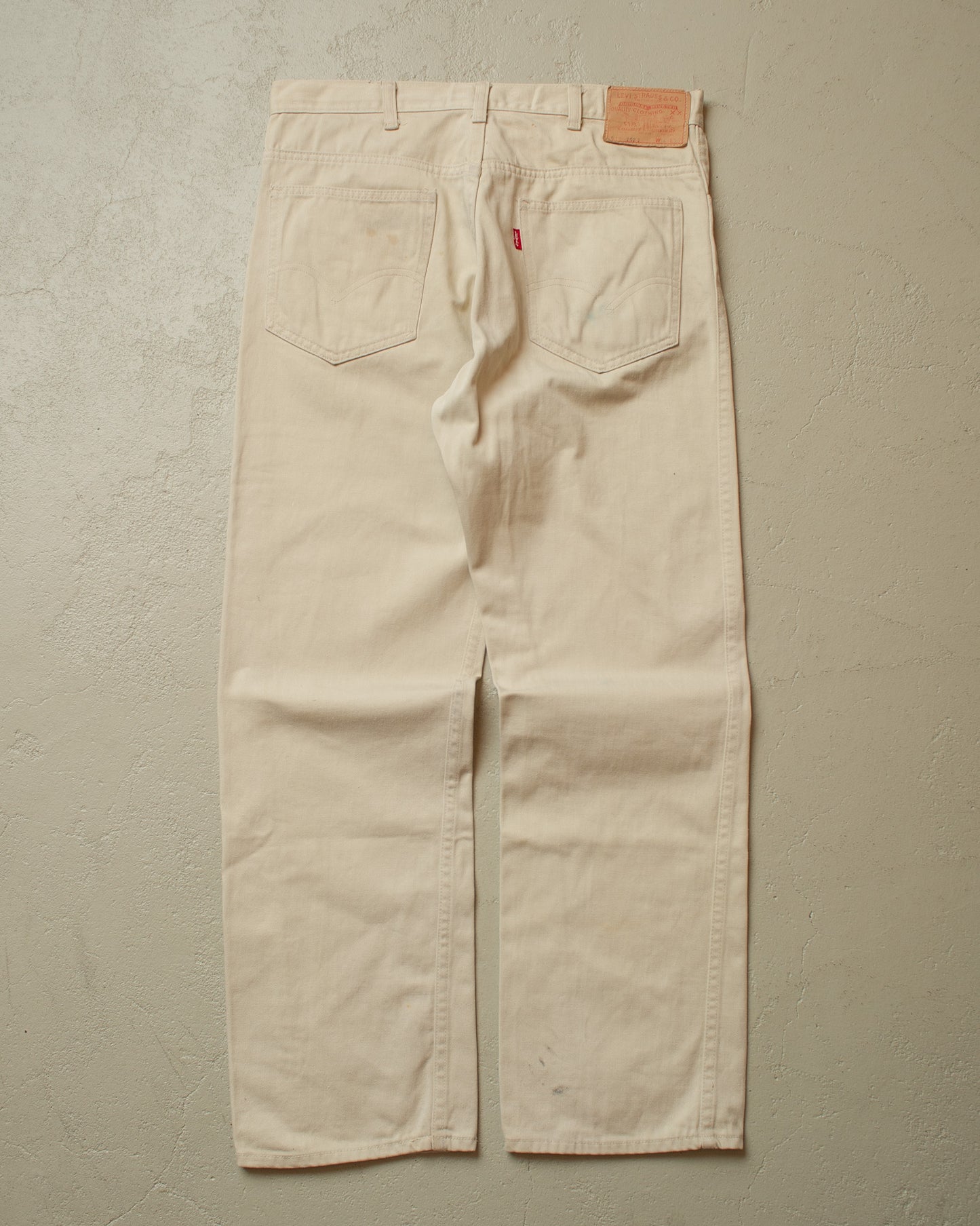 1960s Levi´s 518 Big E Straight Fit Jeans off white - W33 L28