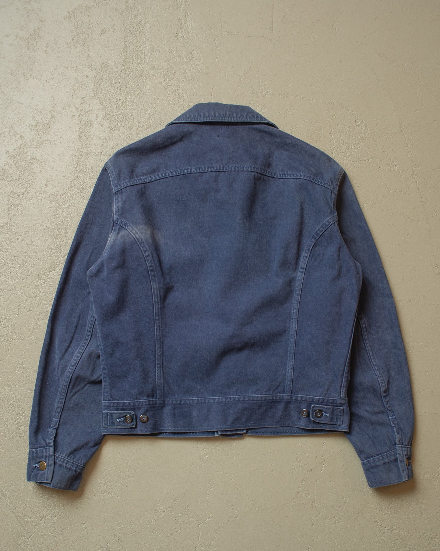 1970s Lee 2 Pocket Denim Jacket navyblue - L