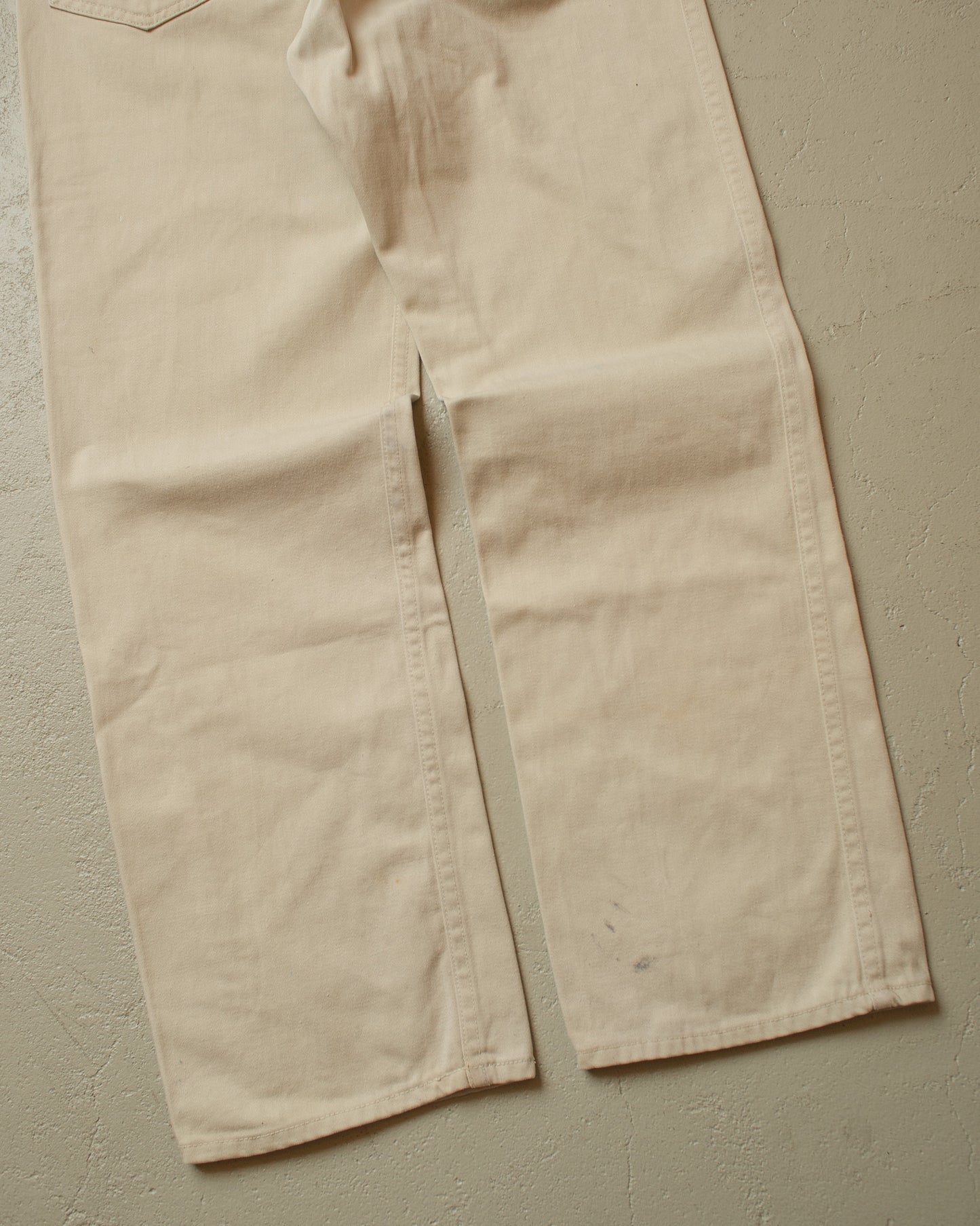 1960s Levi´s 518 Big E Straight Fit Jeans off white - W33 L28