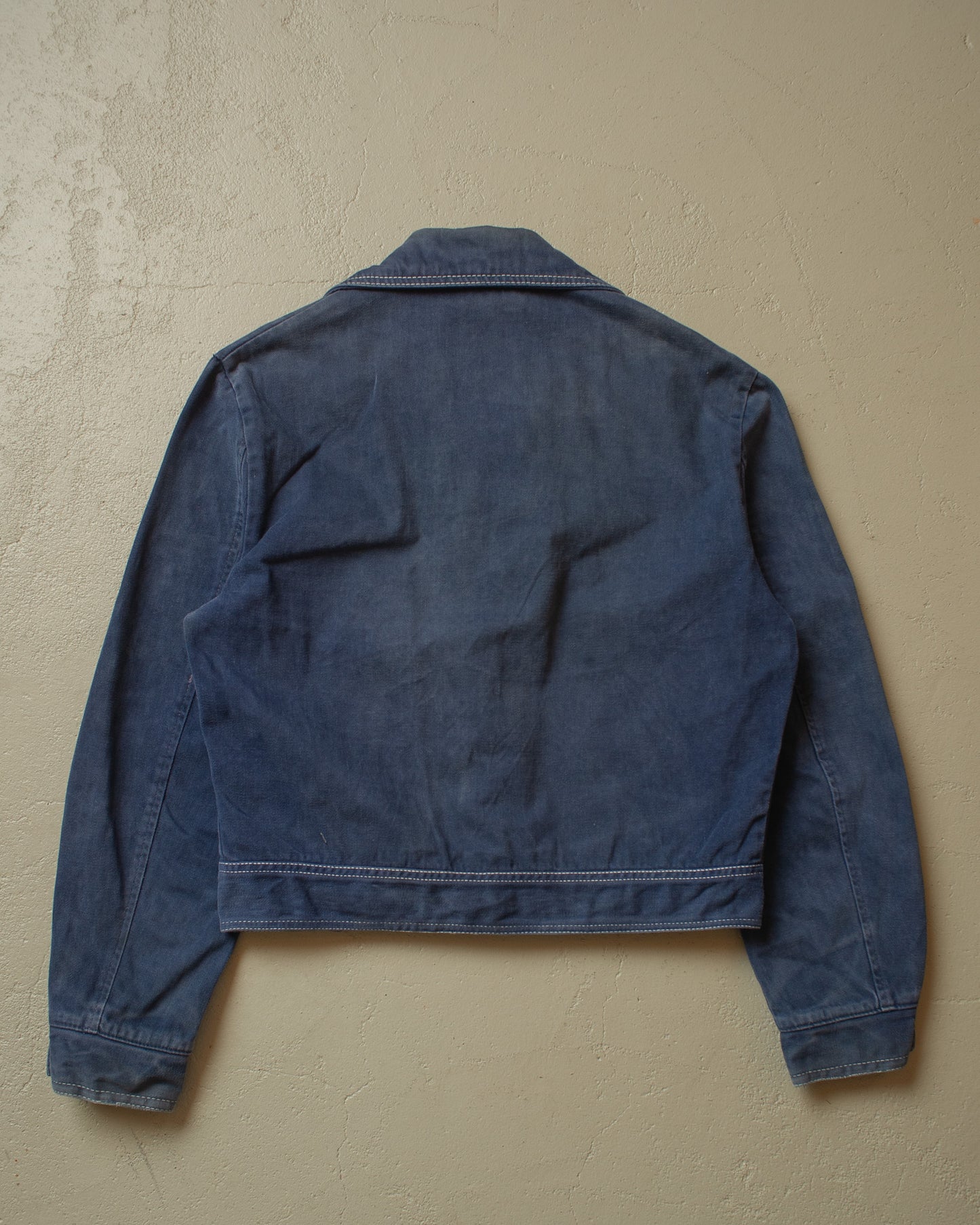 1970s Campus Denim Jacket faded navyblue - M
