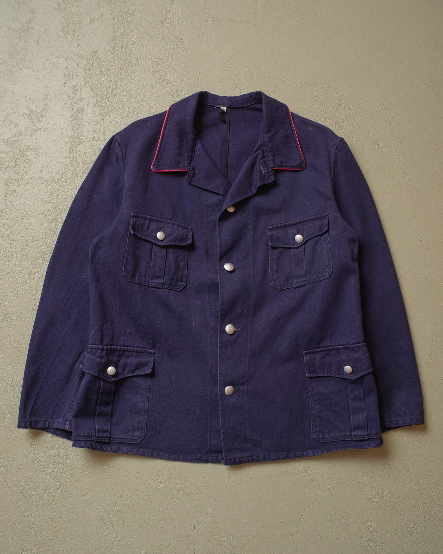 1970s/80s German Fire Department Work Jacket navyblue - M/L