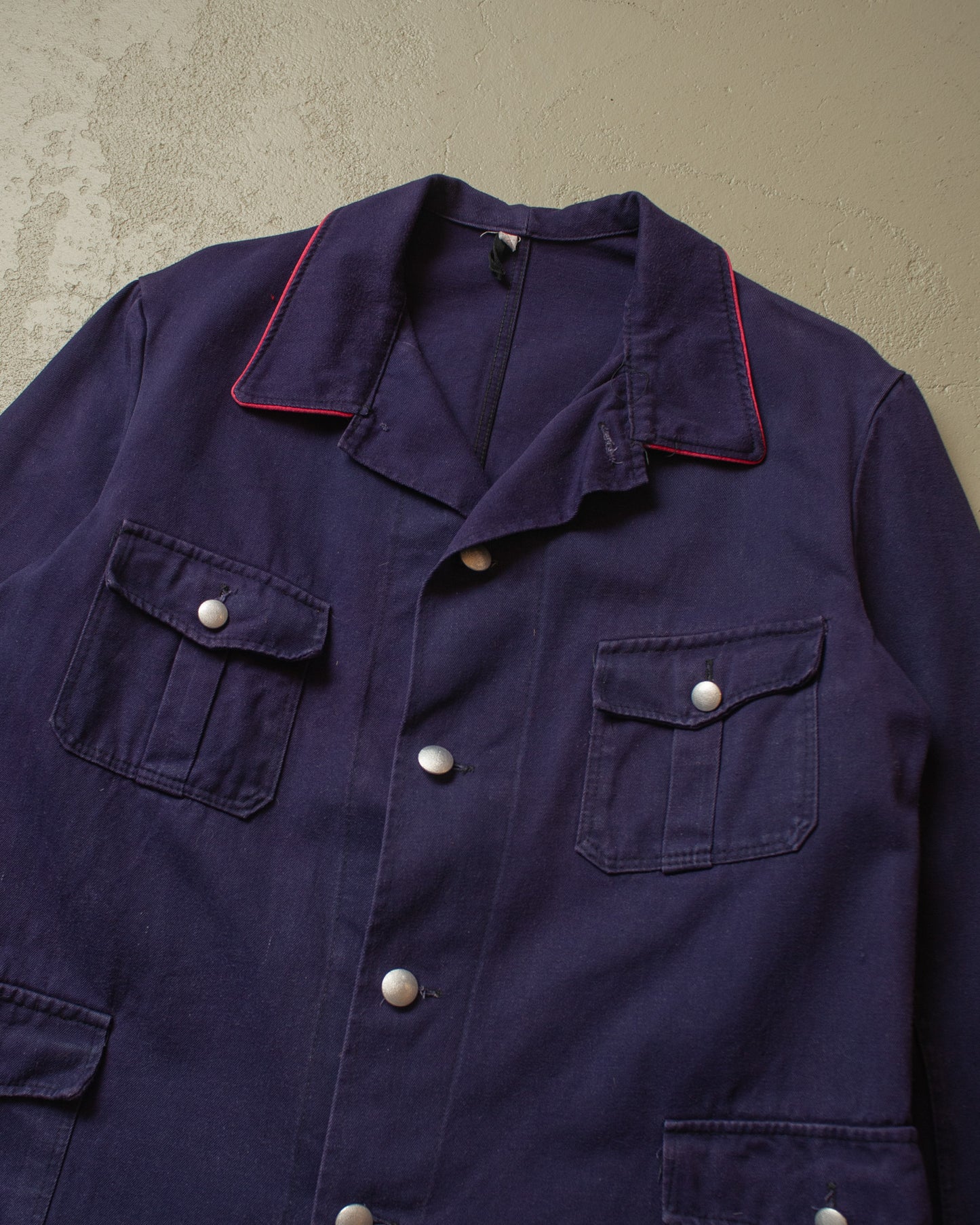 1970s/80s German Fire Department Work Jacket navyblue - M/L