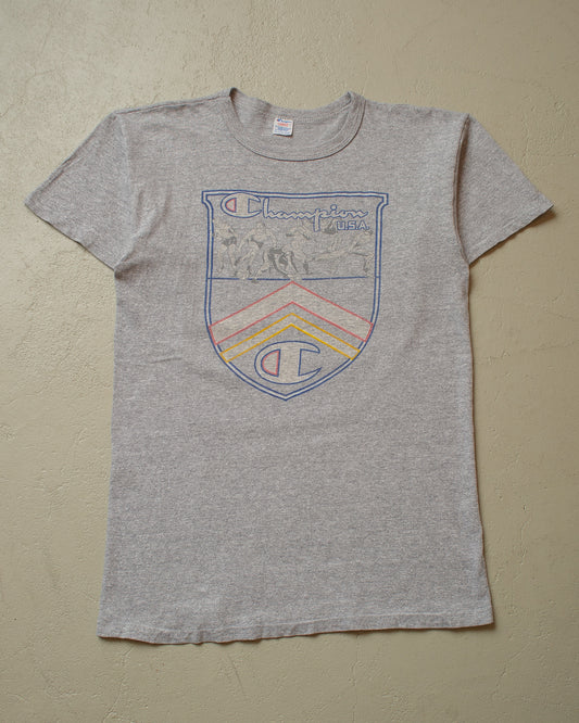 1980s Champion Print T-shirt grey - ´M/L