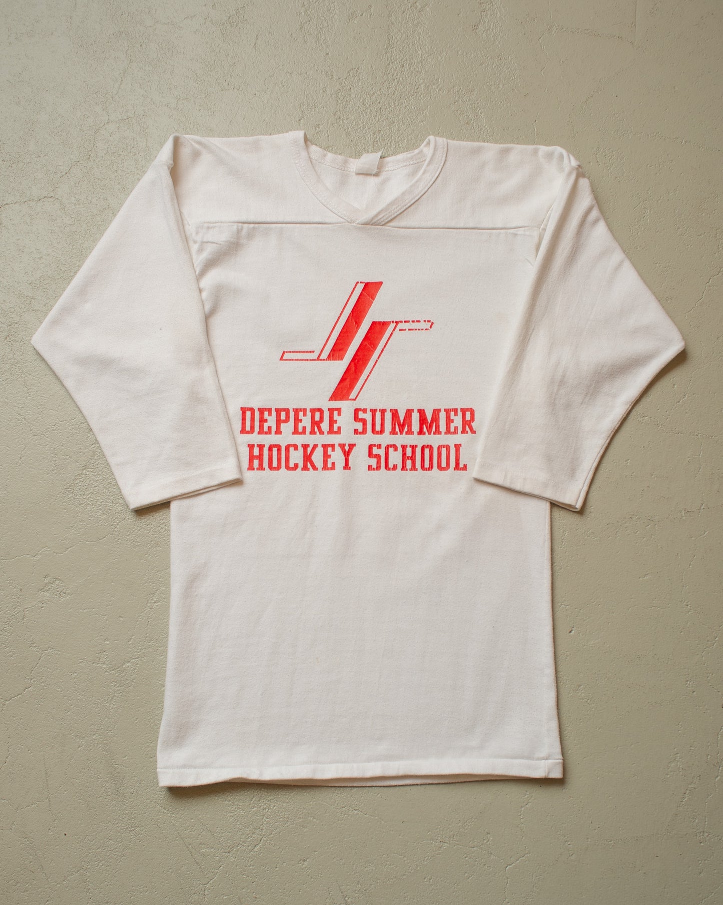 1970s/80s Hockey School Jersey white - XS/S