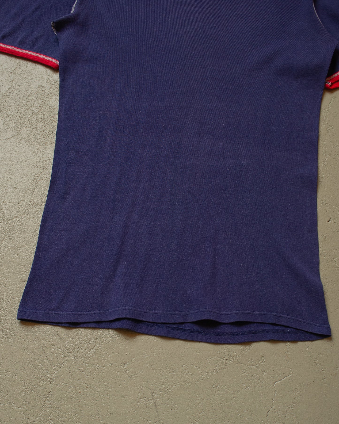 1970s Schiesser RInger Undershirt navyblue - M/L