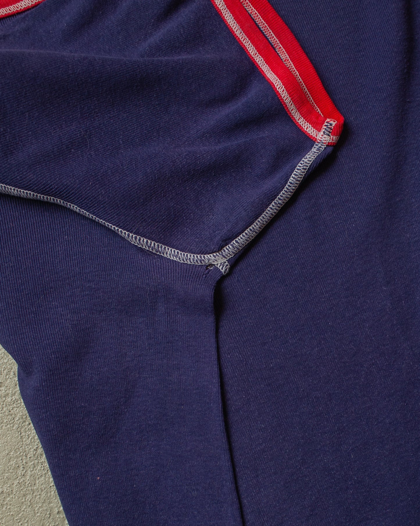 1970s Schiesser RInger Undershirt navyblue - M/L