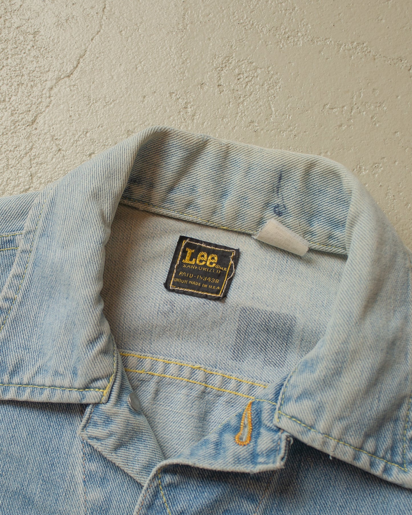 1970s Lee light washed Denim Jacket blue - S/M