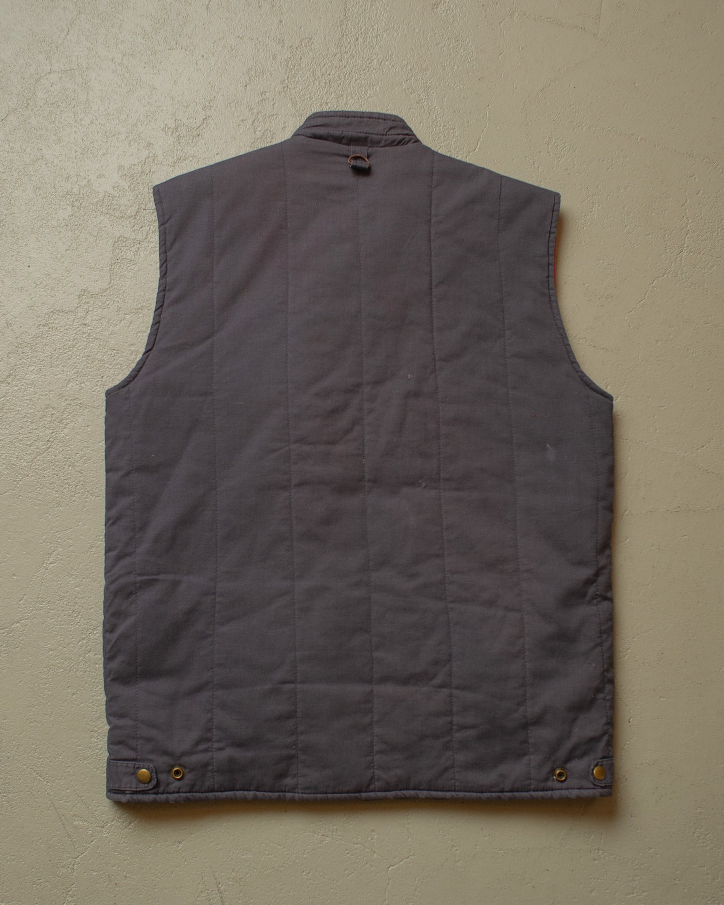 1980s West-Club Quilted Vest grey - M/L
