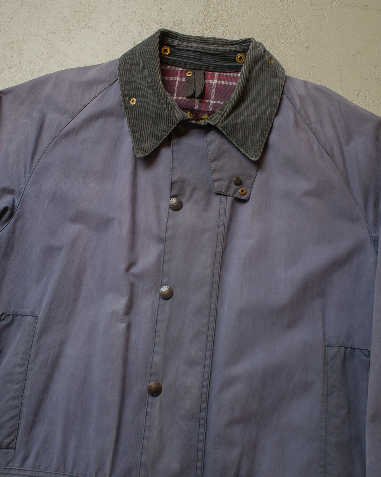 1990s Barbour Beaufort Wax Jacket lilac - L