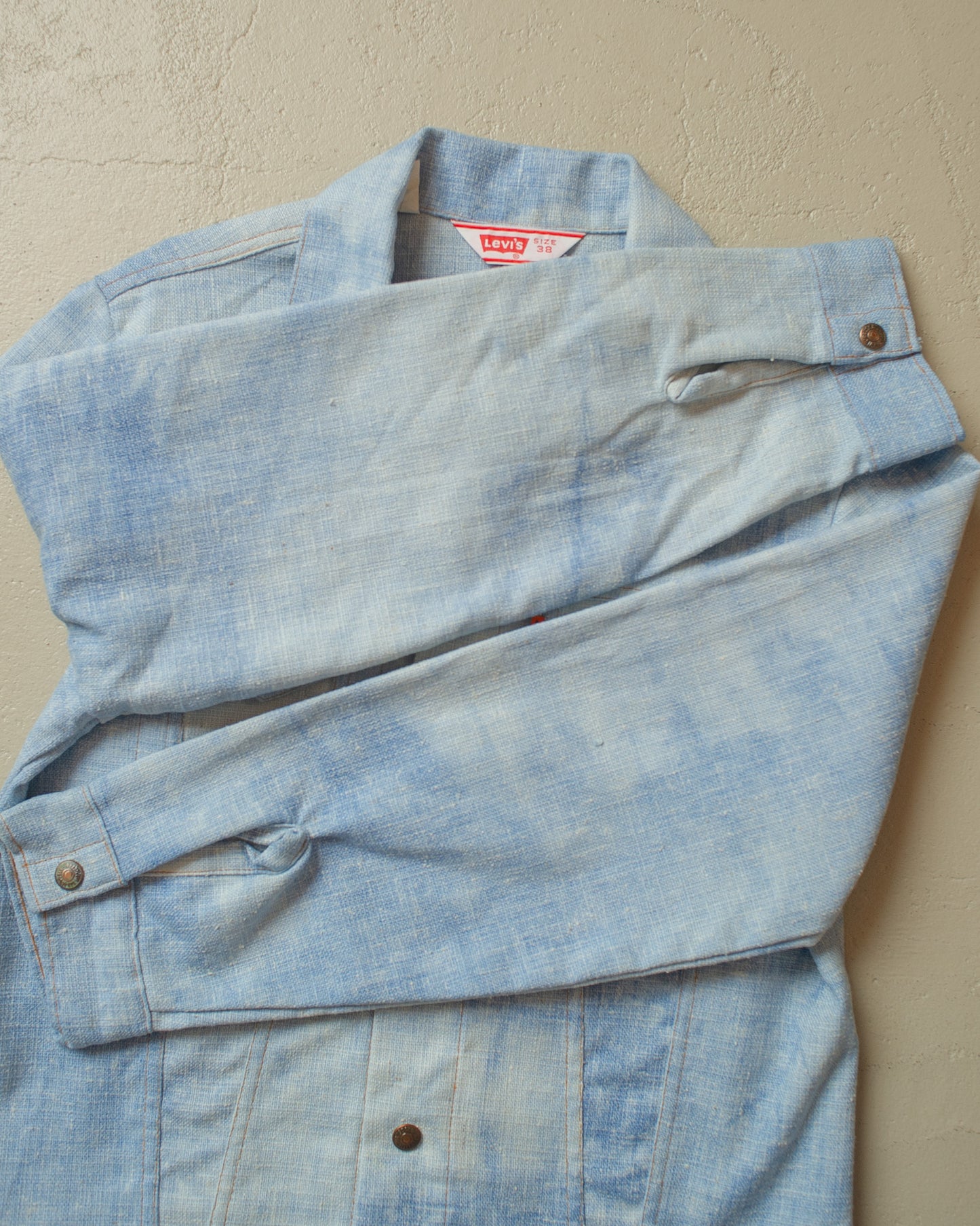 1970s Levi´s crazy Faded light Denim Jacket blue - M