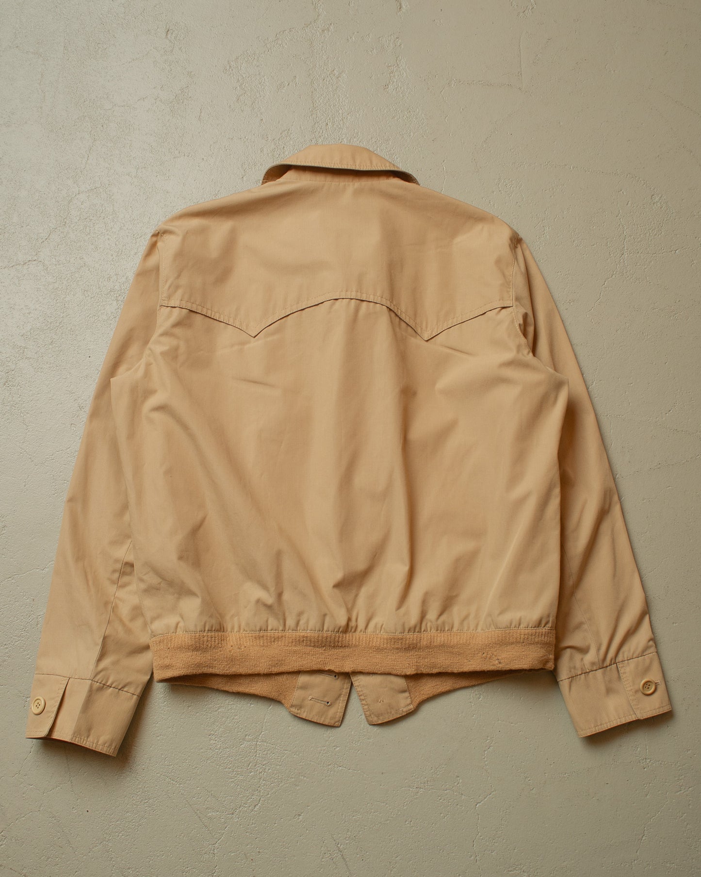 1970s McGregor light Bomber Jacket beige - L/XL