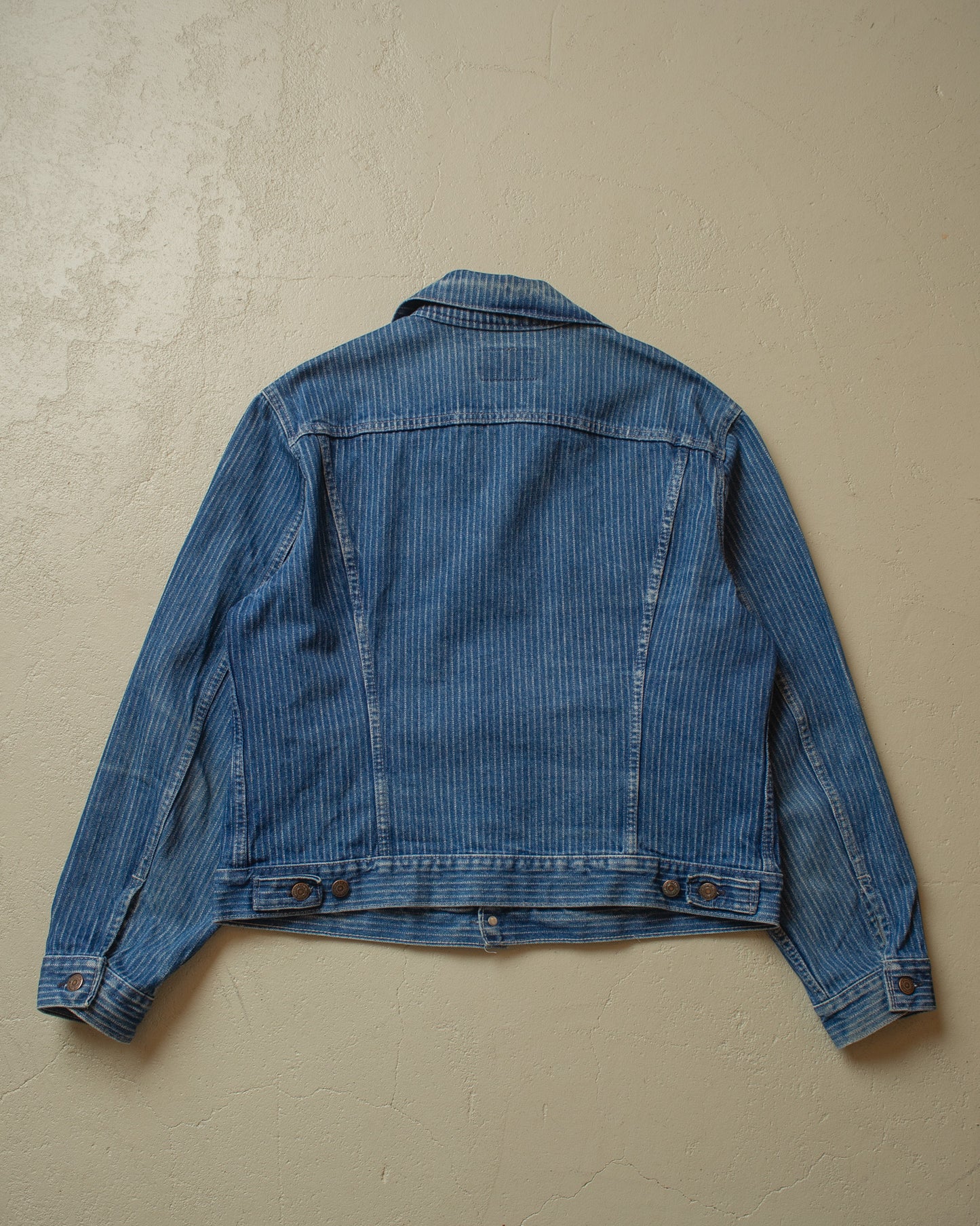 1980s Levi´s Type 3 Pinstriped Denim Jacket blue - XL