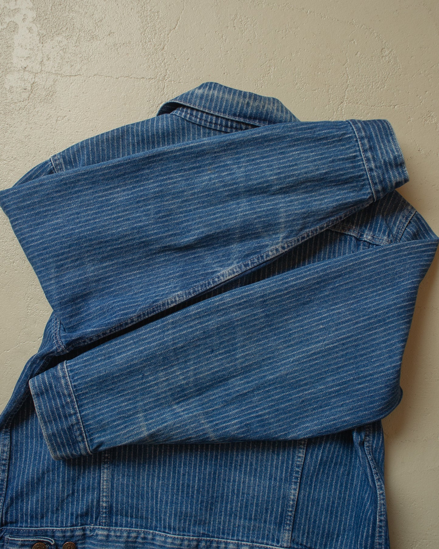1980s Levi´s Type 3 Pinstriped Denim Jacket blue - XL