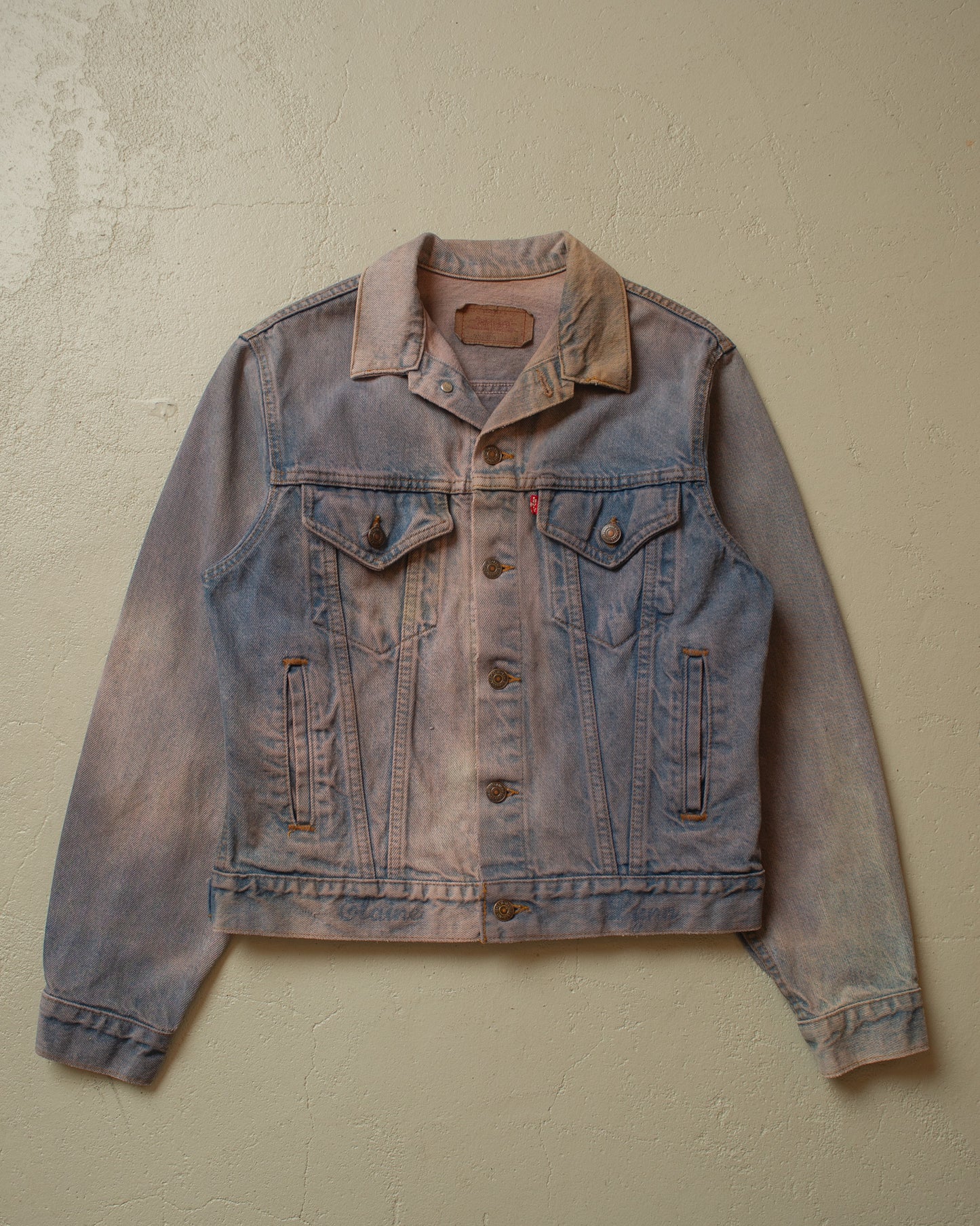1980s Levis crazy Faded Type 3 Denim Jacket blue - S/M
