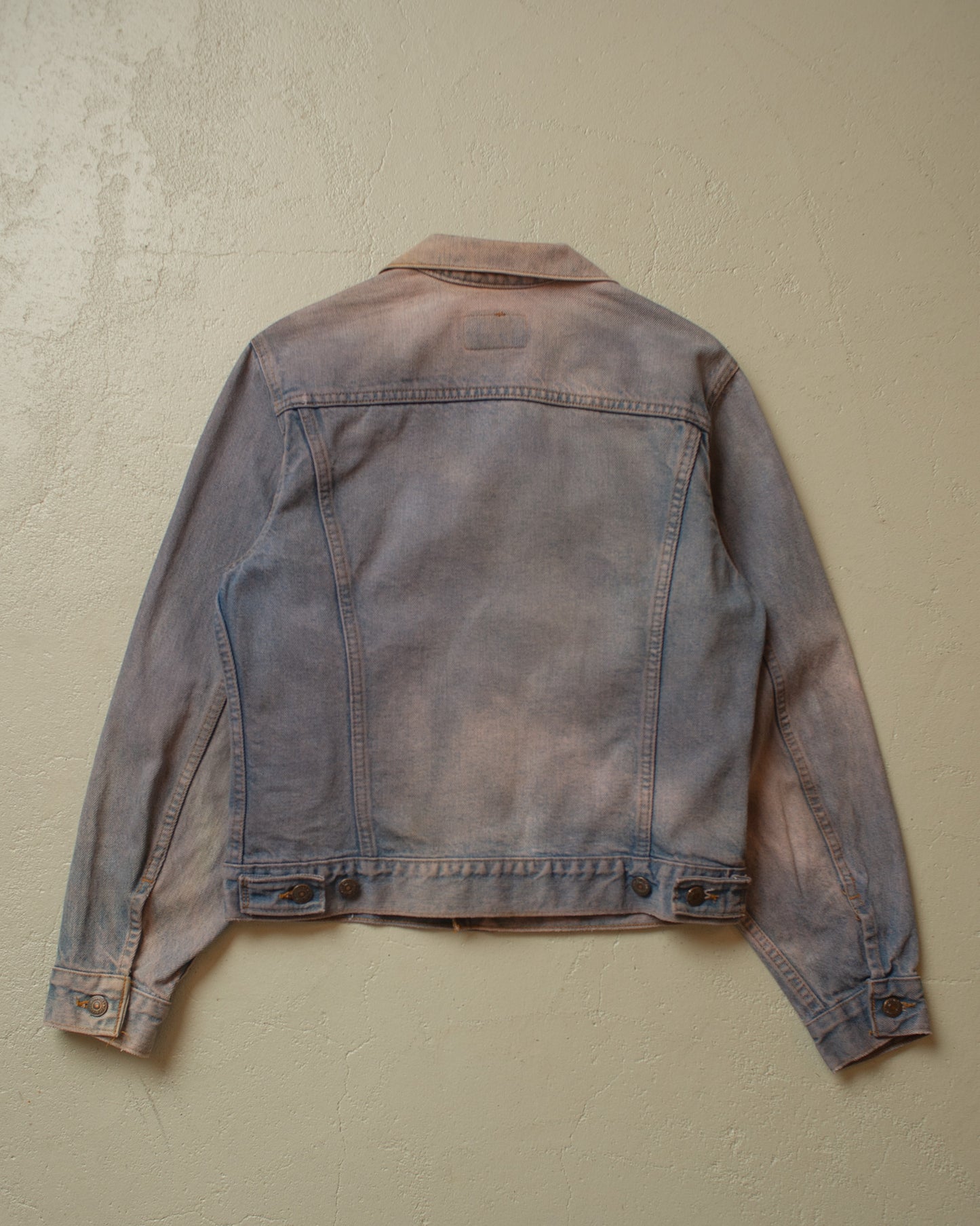 1980s Levis crazy Faded Type 3 Denim Jacket blue - S/M
