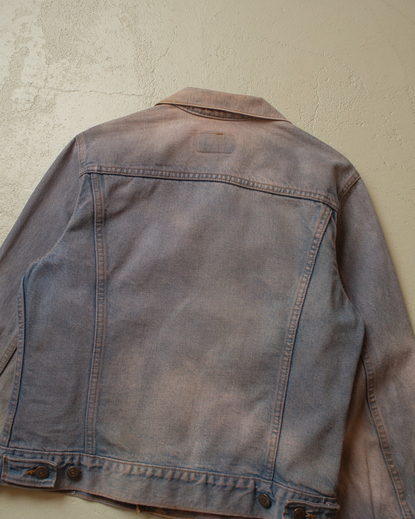 1980s Levis crazy Faded Type 3 Denim Jacket blue - S/M