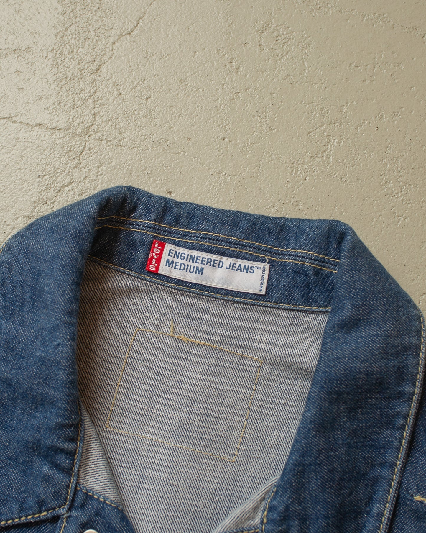 2000s Levis Engineered 1 Pocket Denim Jacket blue - M/L