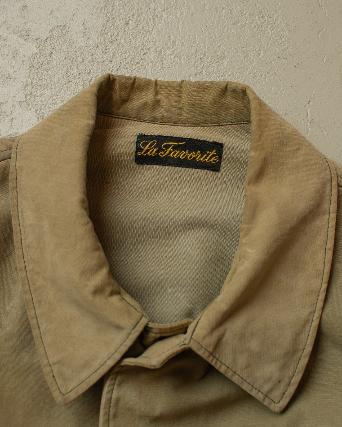 1930s/40s "La Favorite" French Hunting Jacket beige - L