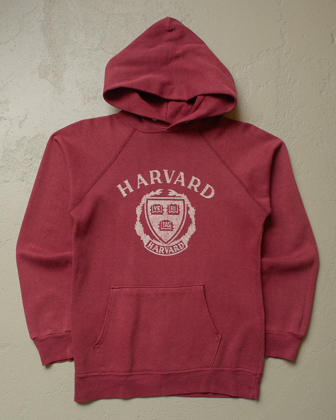 80s Champion Harvard Hoodie burgundy - S