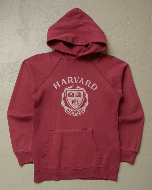 80s Champion Harvard Hoodie burgundy - S