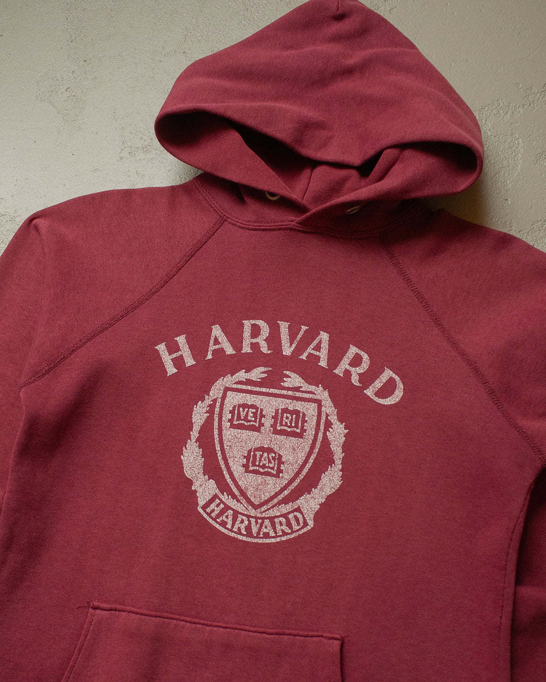 80s Champion Harvard Hoodie burgundy - S