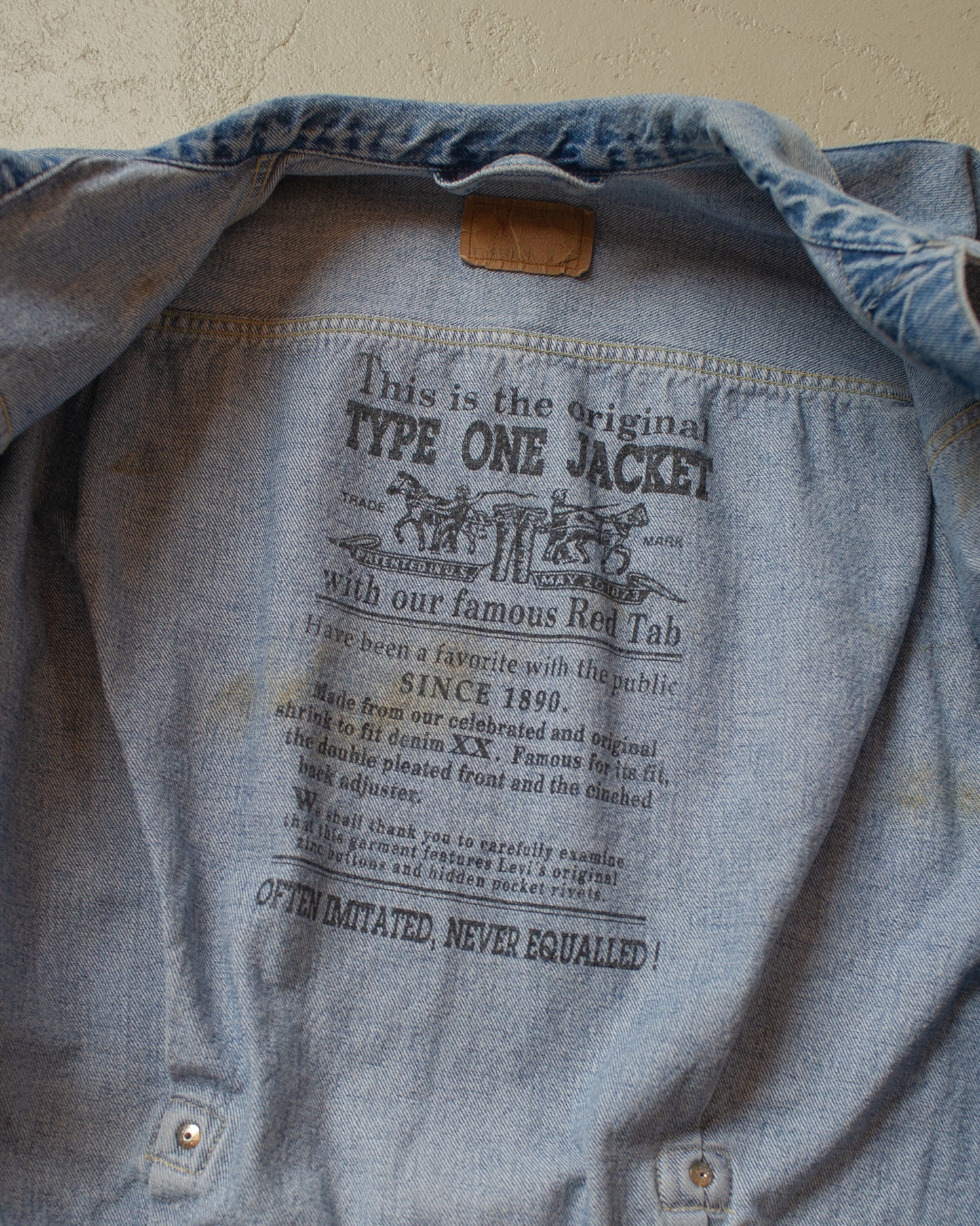 1989 Levi´s Type 1 Denim Jacket blue - M/L