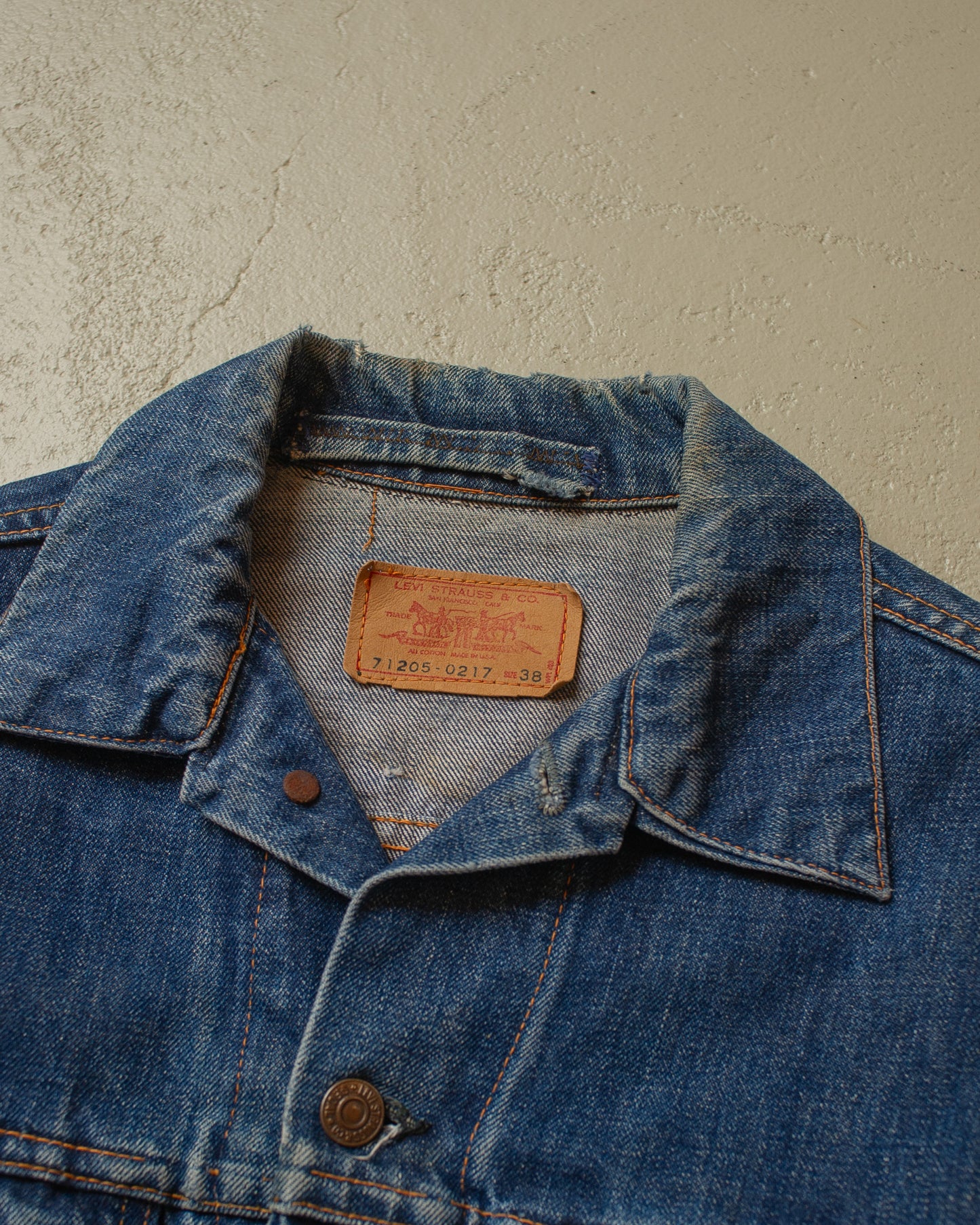 1960s/70s Levi´s Big E Type 3 Denim Jacket blue - S