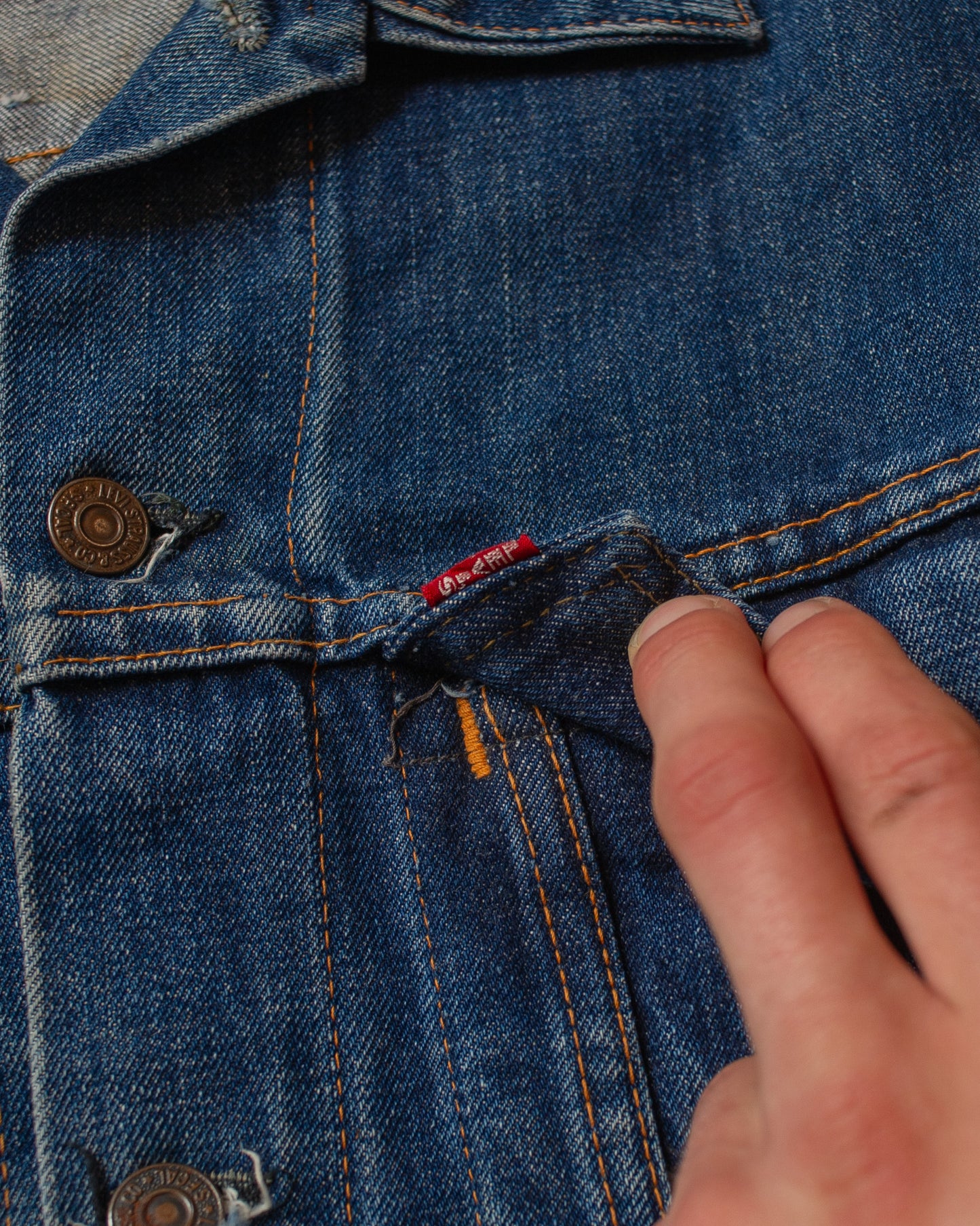 1960s/70s Levi´s Big E Type 3 Denim Jacket blue - S
