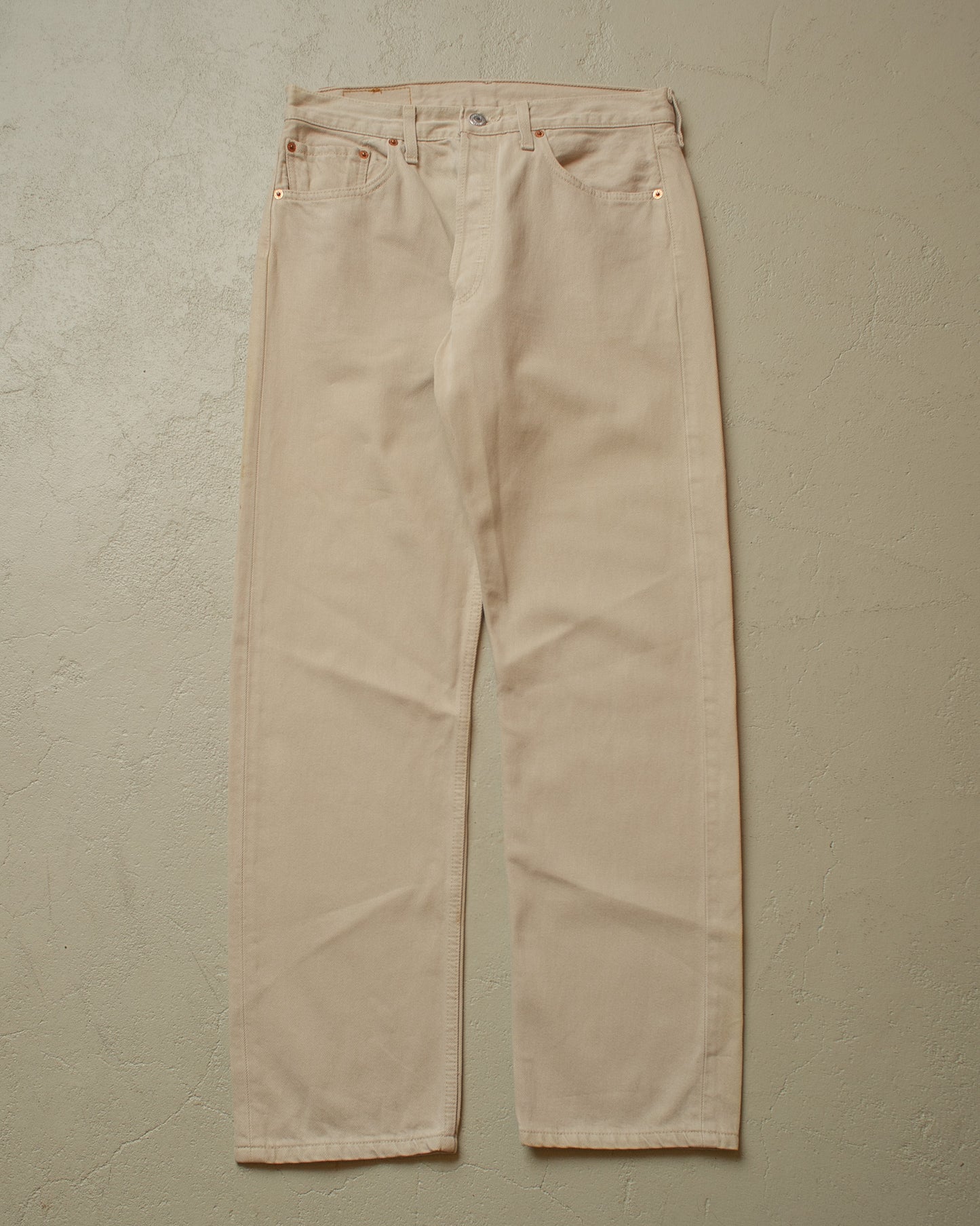 1998 unwashed Levi´s 501 Jeans beige - W30 L30