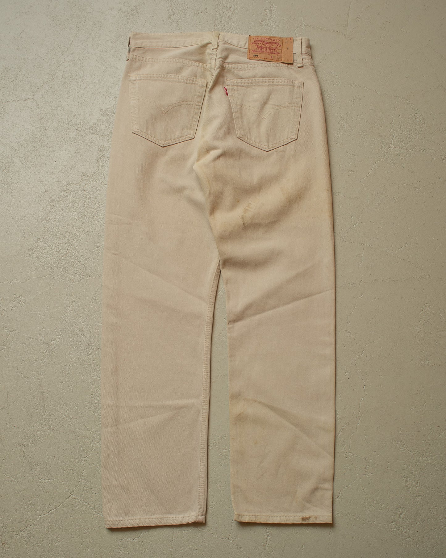 1998 unwashed Levi´s 501 Jeans beige - W30 L30