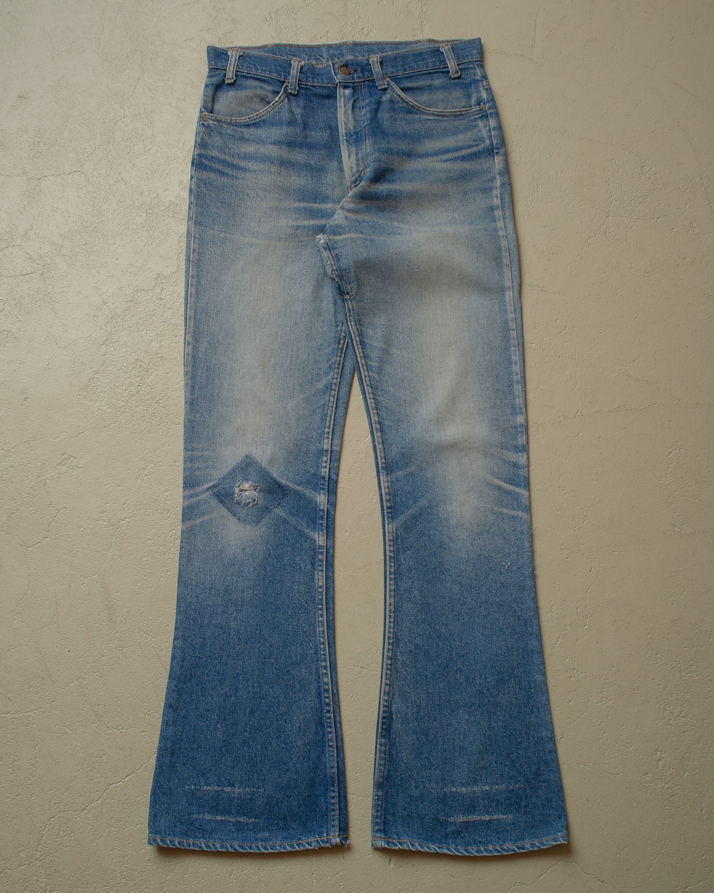 1978 Levi´s 646 Orange Tab Flared Jeans Faded blue - W32/33 L34