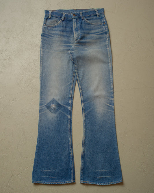 1978 Levi´s 646 Orange Tab Flared Jeans Faded blue - W32/33 L34