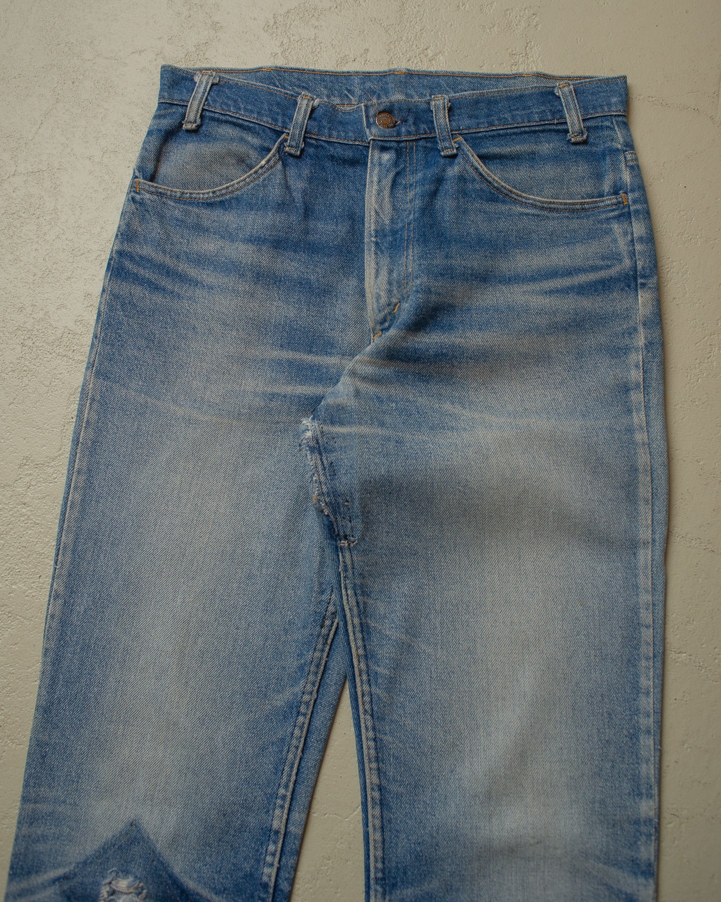 1978 Levi´s 646 Orange Tab Flared Jeans Faded blue - W32/33 L34