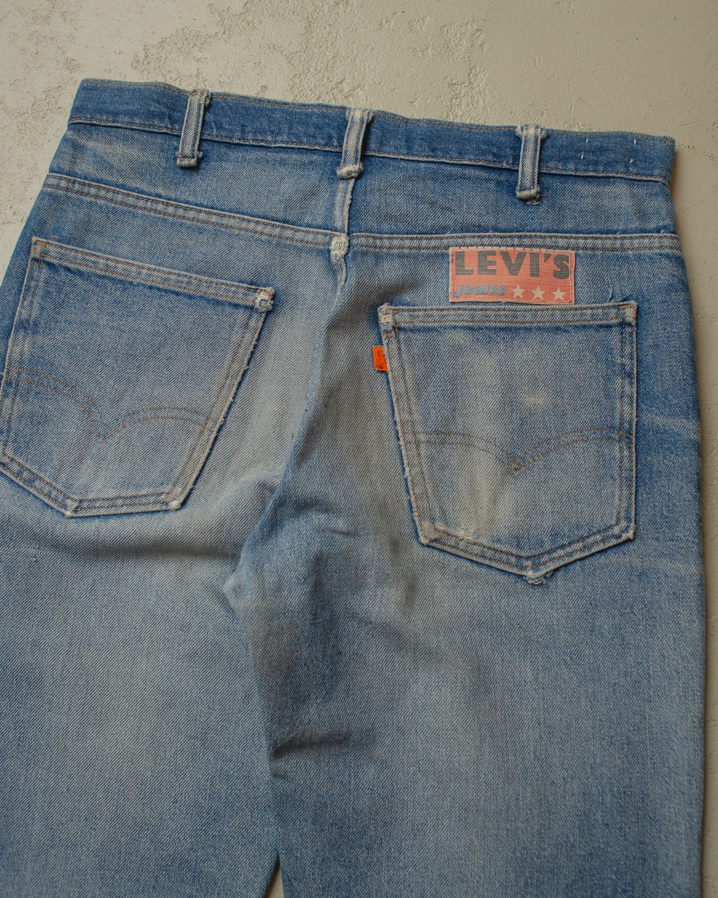 1978 Levi´s 646 Orange Tab Flared Jeans Faded blue - W32/33 L34