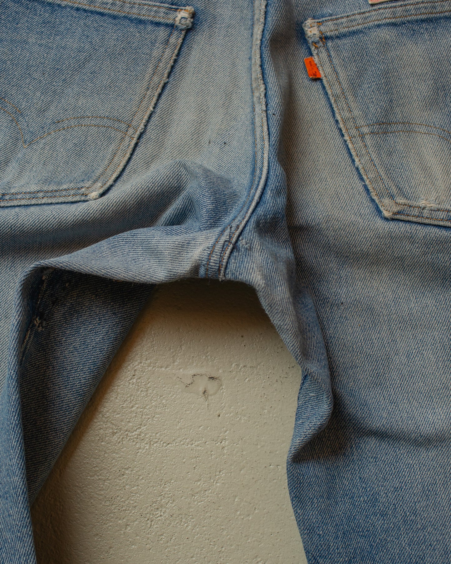 1978 Levi´s 646 Orange Tab Flared Jeans Faded blue - W32/33 L34