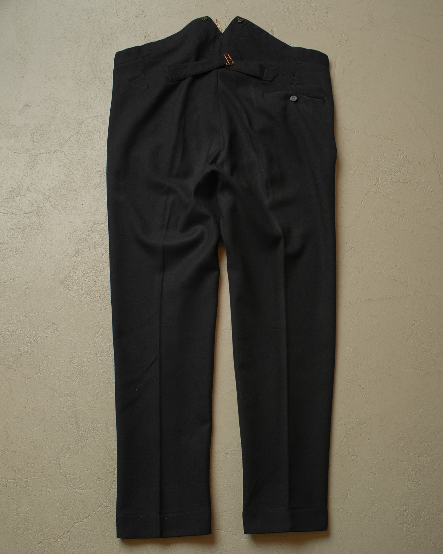 1910s/20s German Dress Wool Trousers black - W41 L32