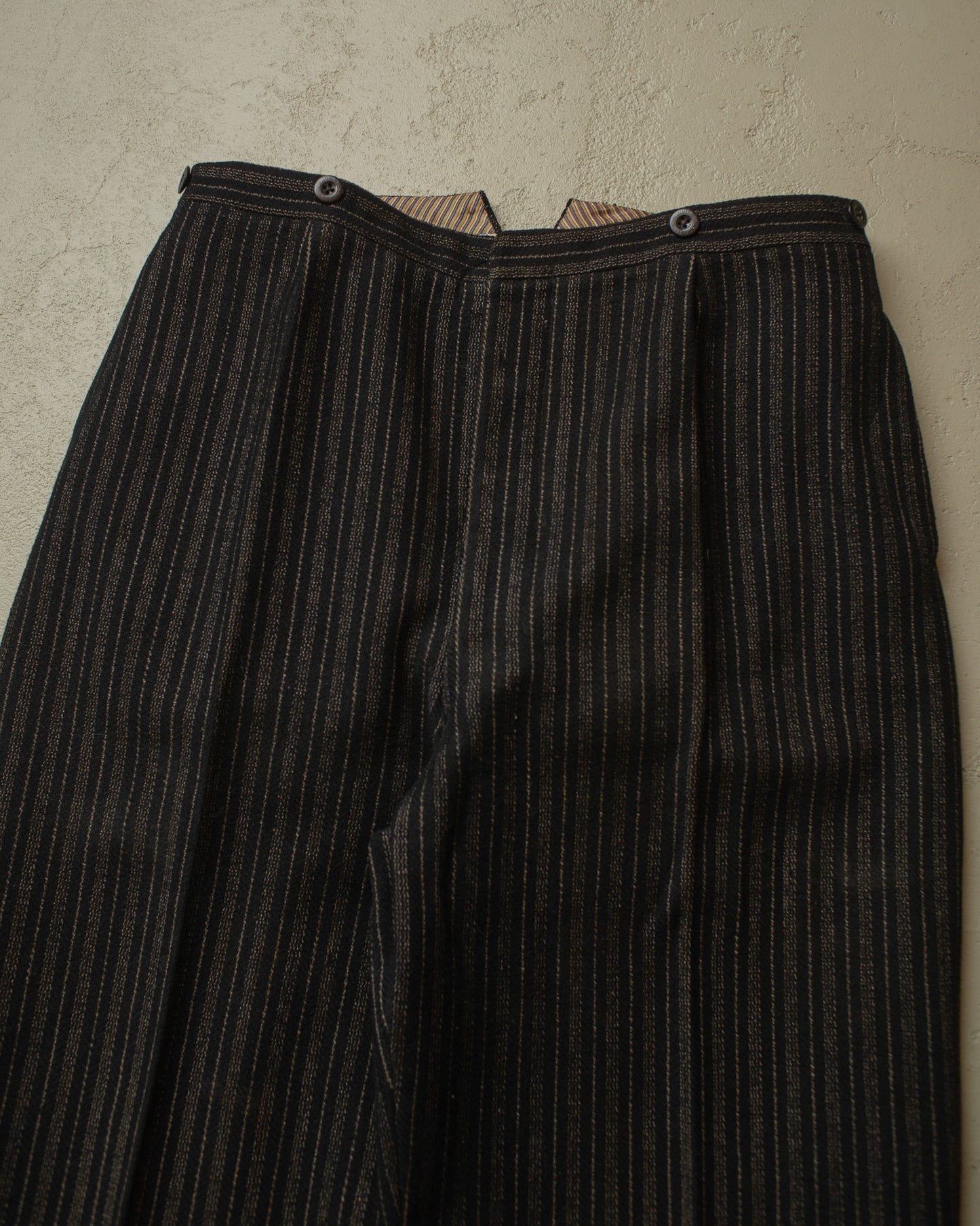 1910s/20s German "Stresemann" striped Morning Pants - W33 L28
