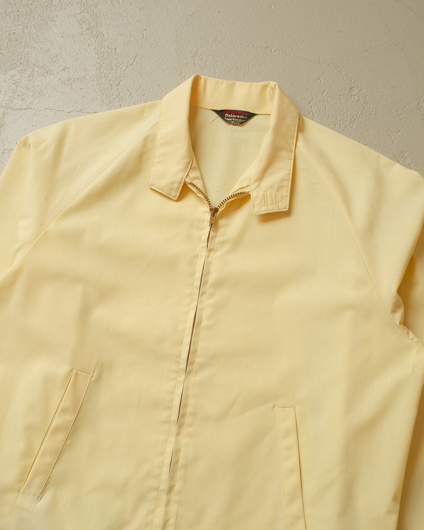 1960s Oakbrook by Sears light Jacket yellow - L/XL