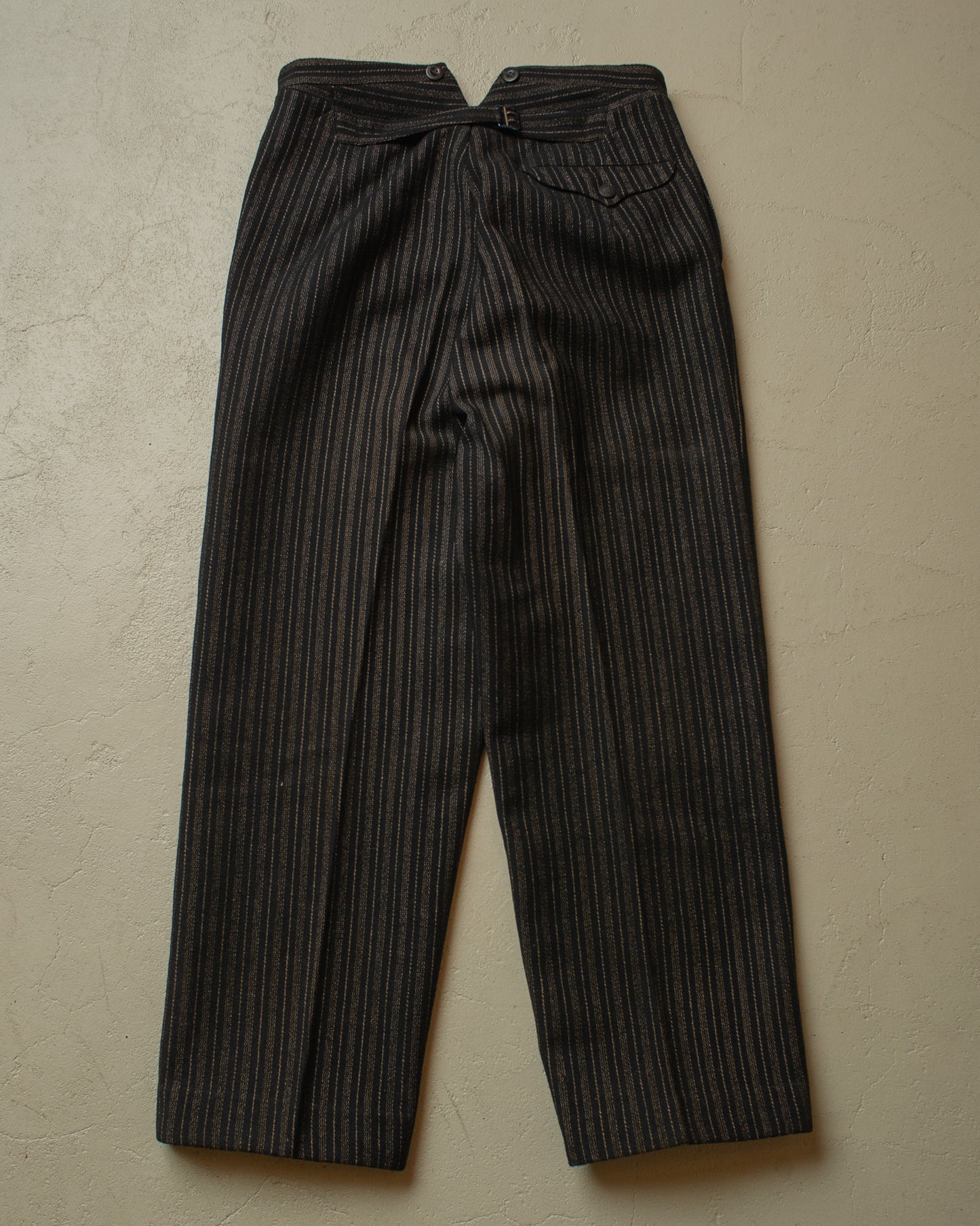 1910s/20s German "Stresemann" striped Morning Pants - W33 L28