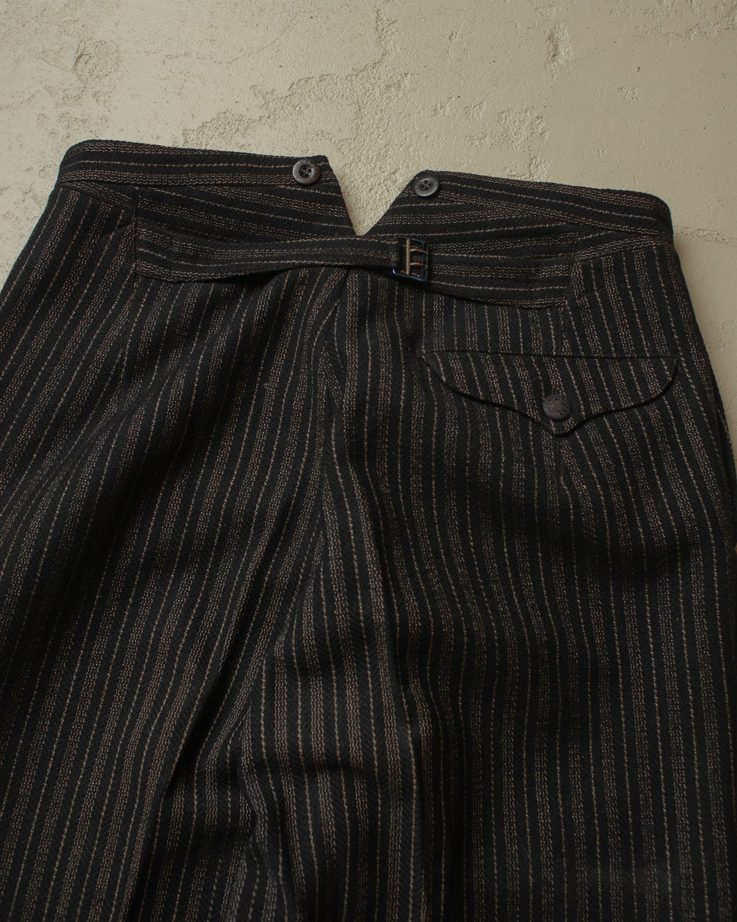 1910s/20s German "Stresemann" striped Morning Pants - W33 L28