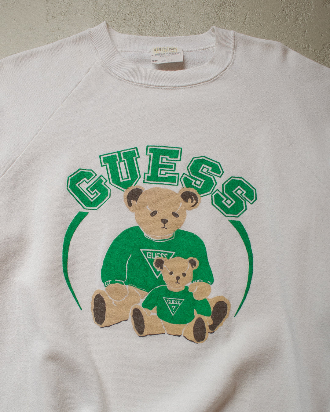 80s Guess Bears Sweatshirt white - M/L