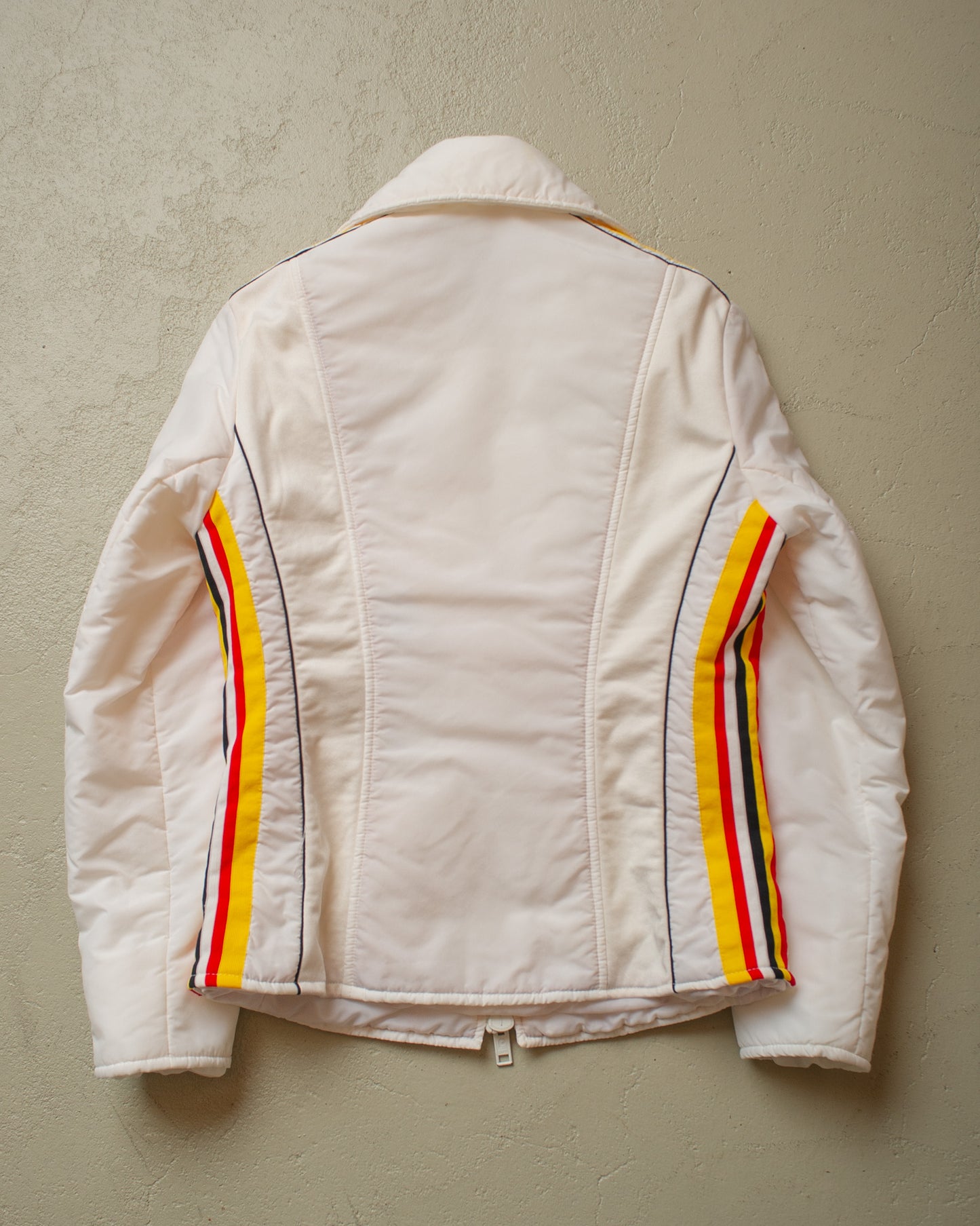 1970s/80s Womens Porsche Quilted Jacket white - XS/S