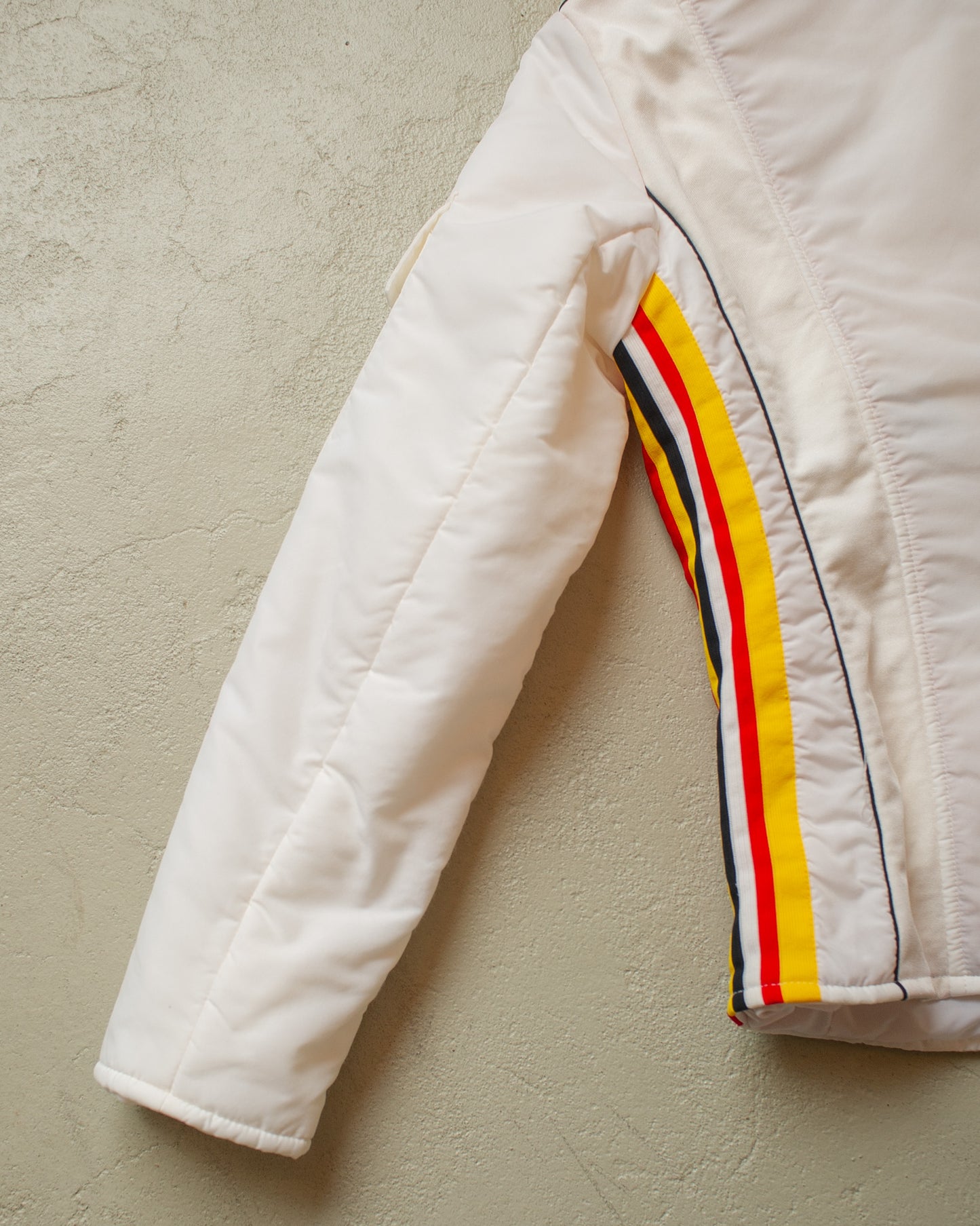 1970s/80s Womens Porsche Quilted Jacket white - XS/S