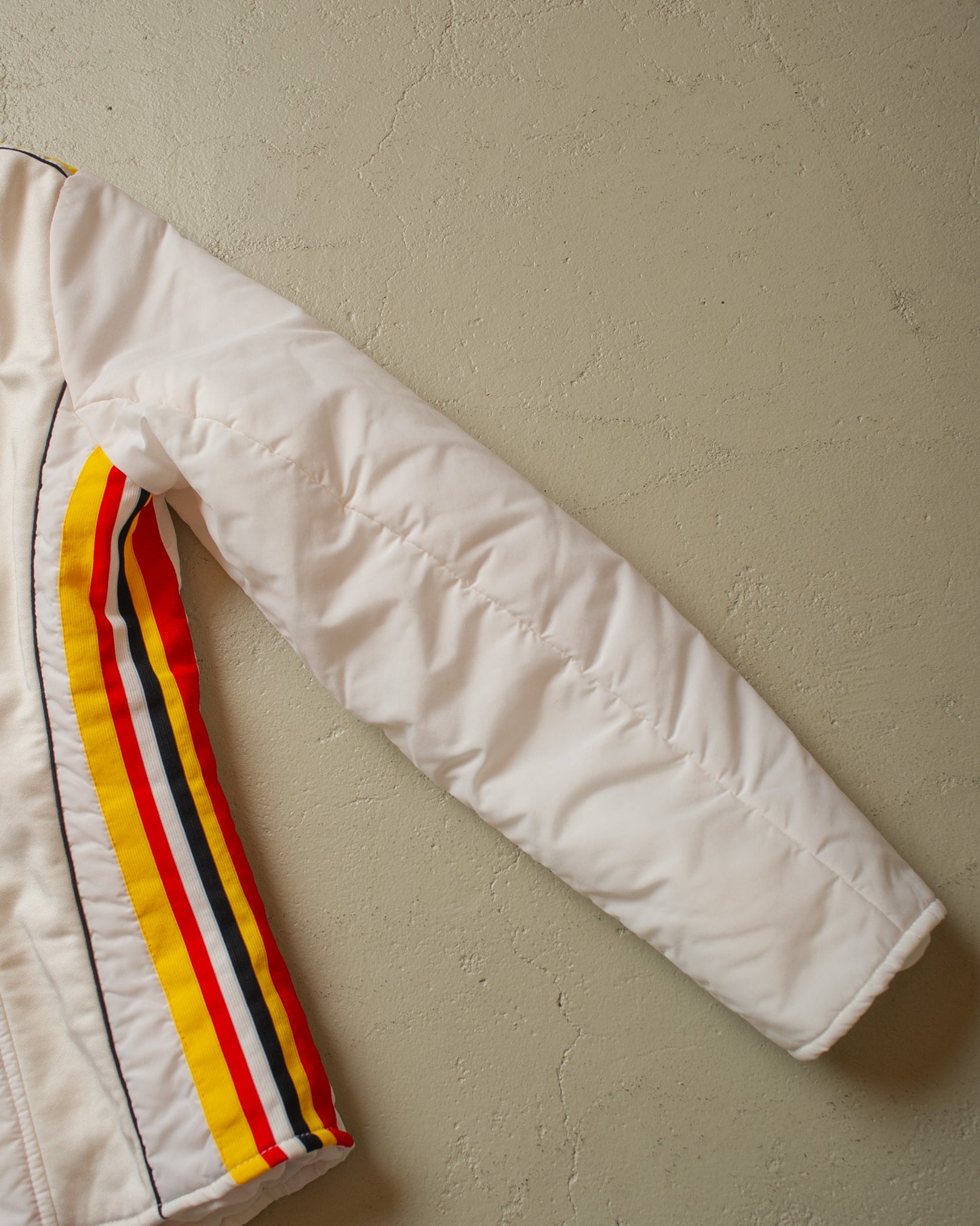 1970s/80s Womens Porsche Quilted Jacket white - XS/S