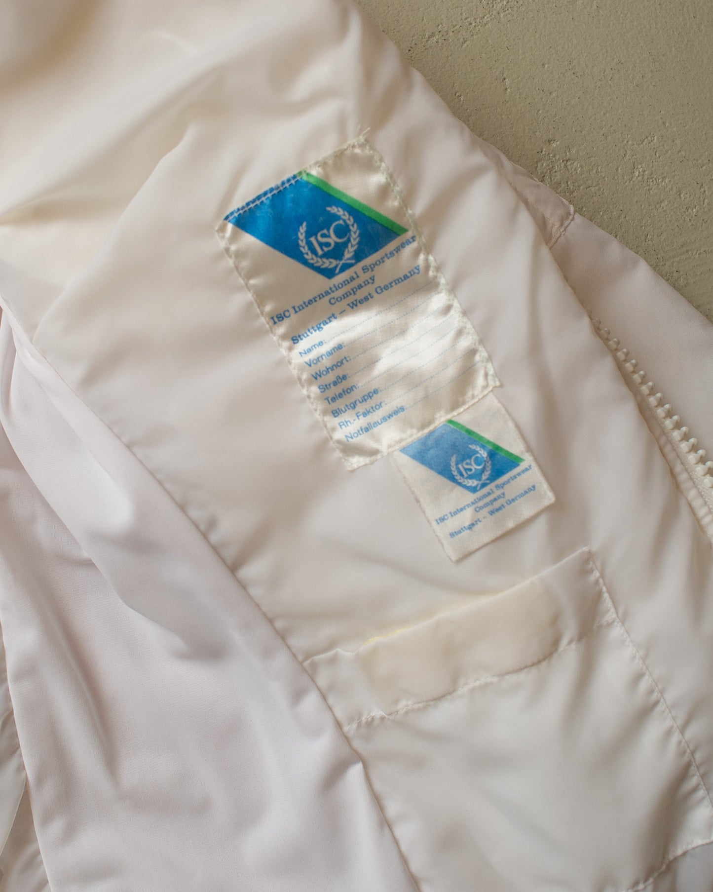 1970s/80s Womens Porsche Quilted Jacket white - XS/S
