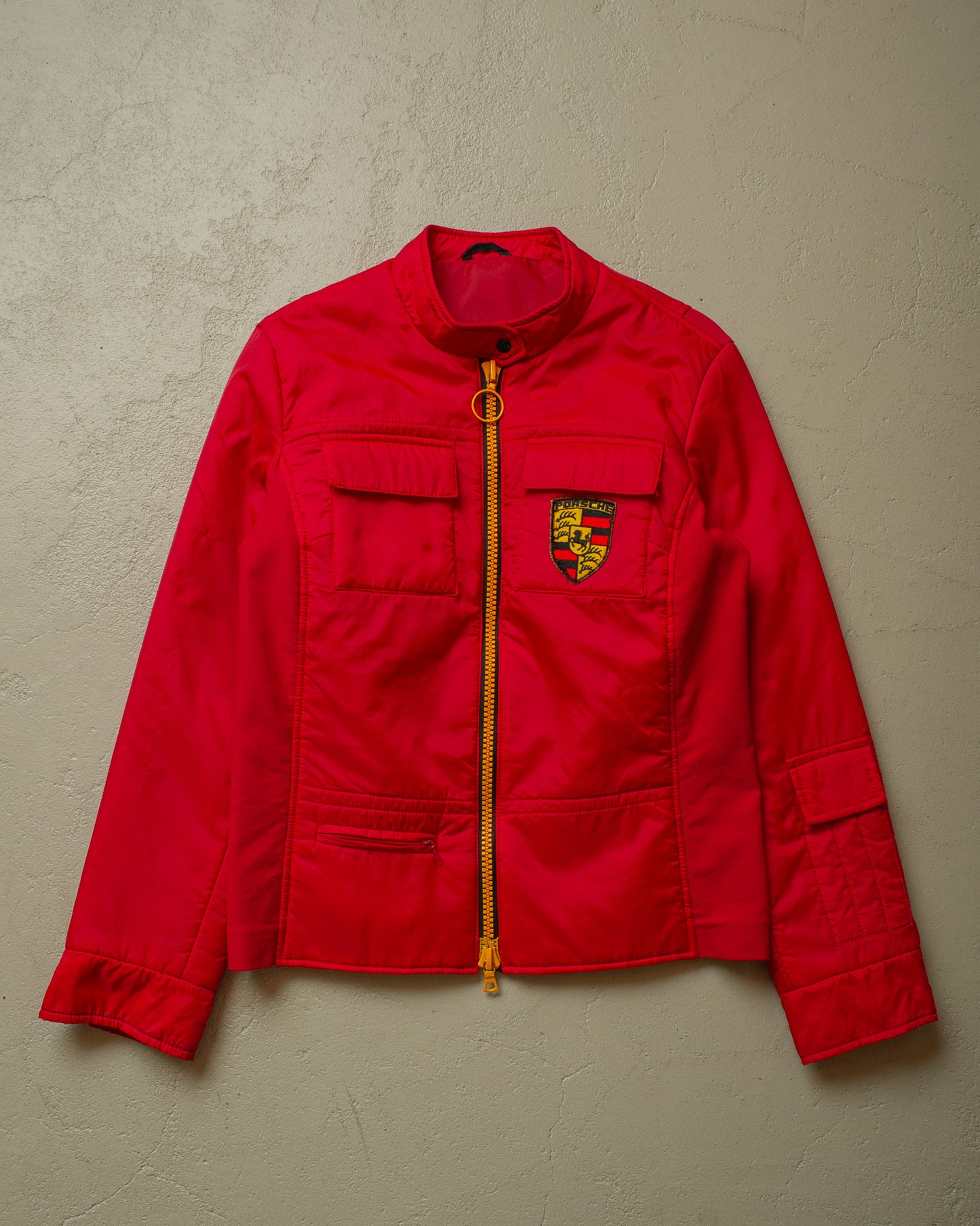 1970s/80s Porsche Quilted Jacket red - S