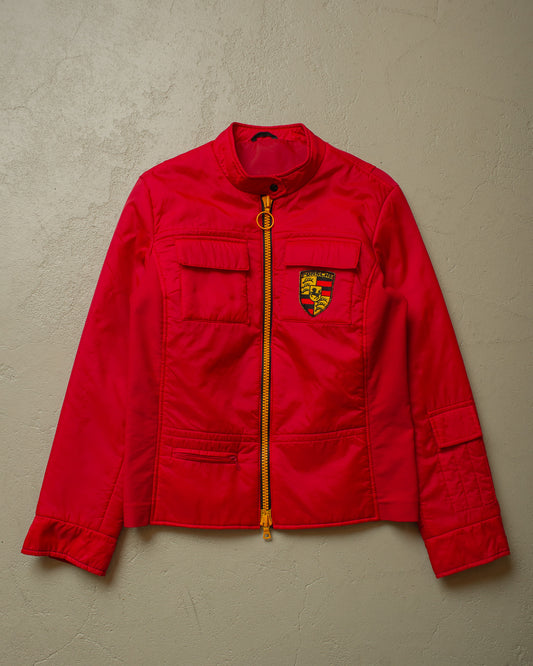 1970s/80s Porsche Quilted Jacket red - S