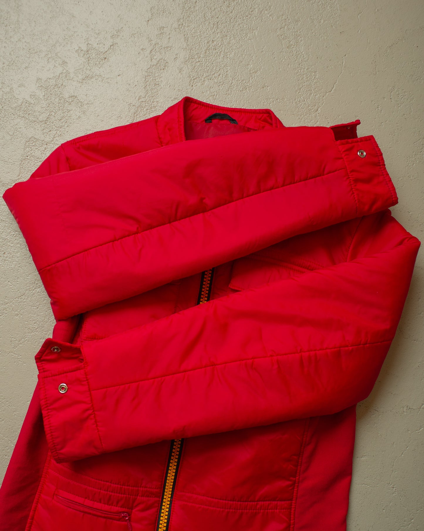 1970s/80s Porsche Quilted Jacket red - S