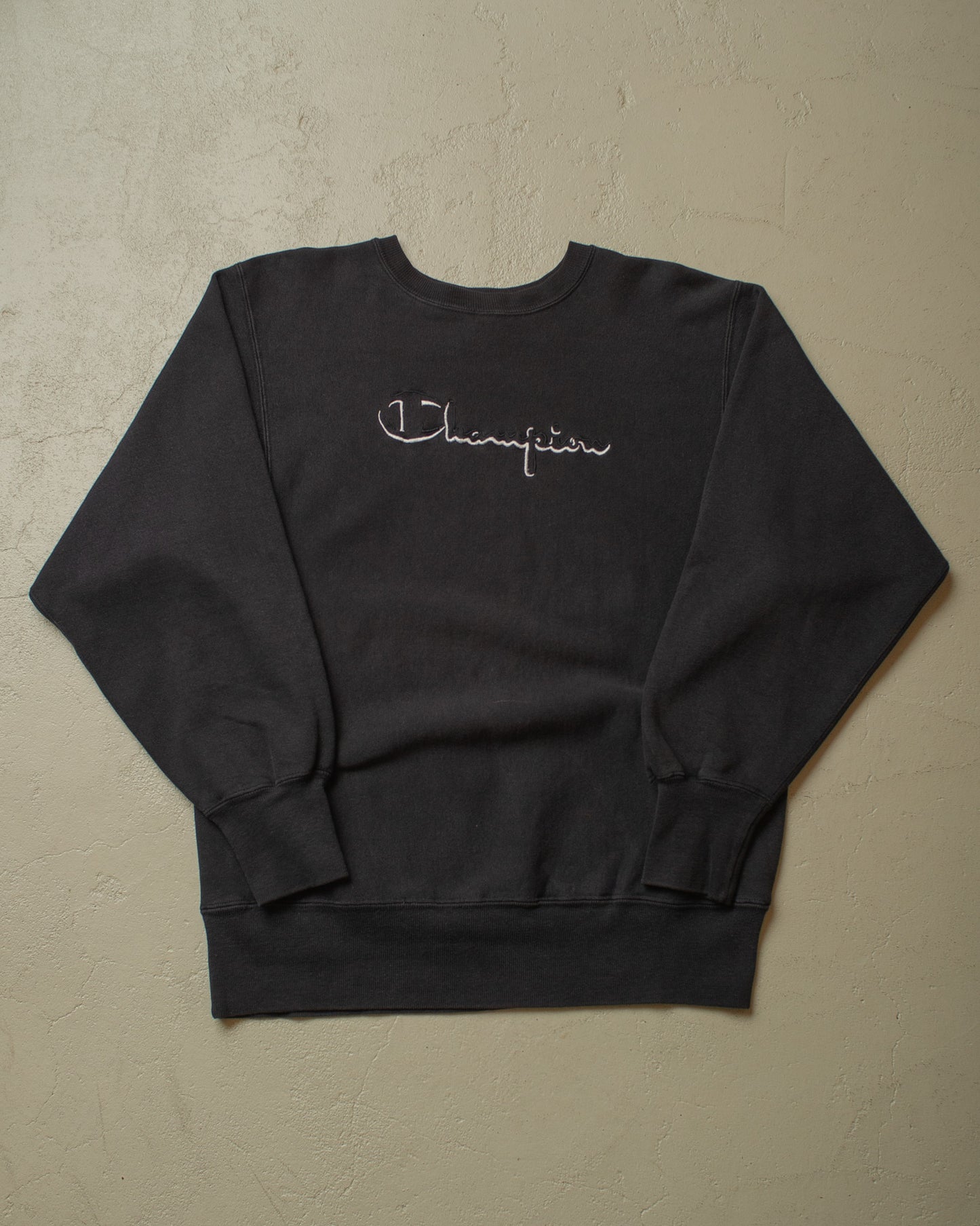 1990s Champion Spellout Reverse Weave black - XL